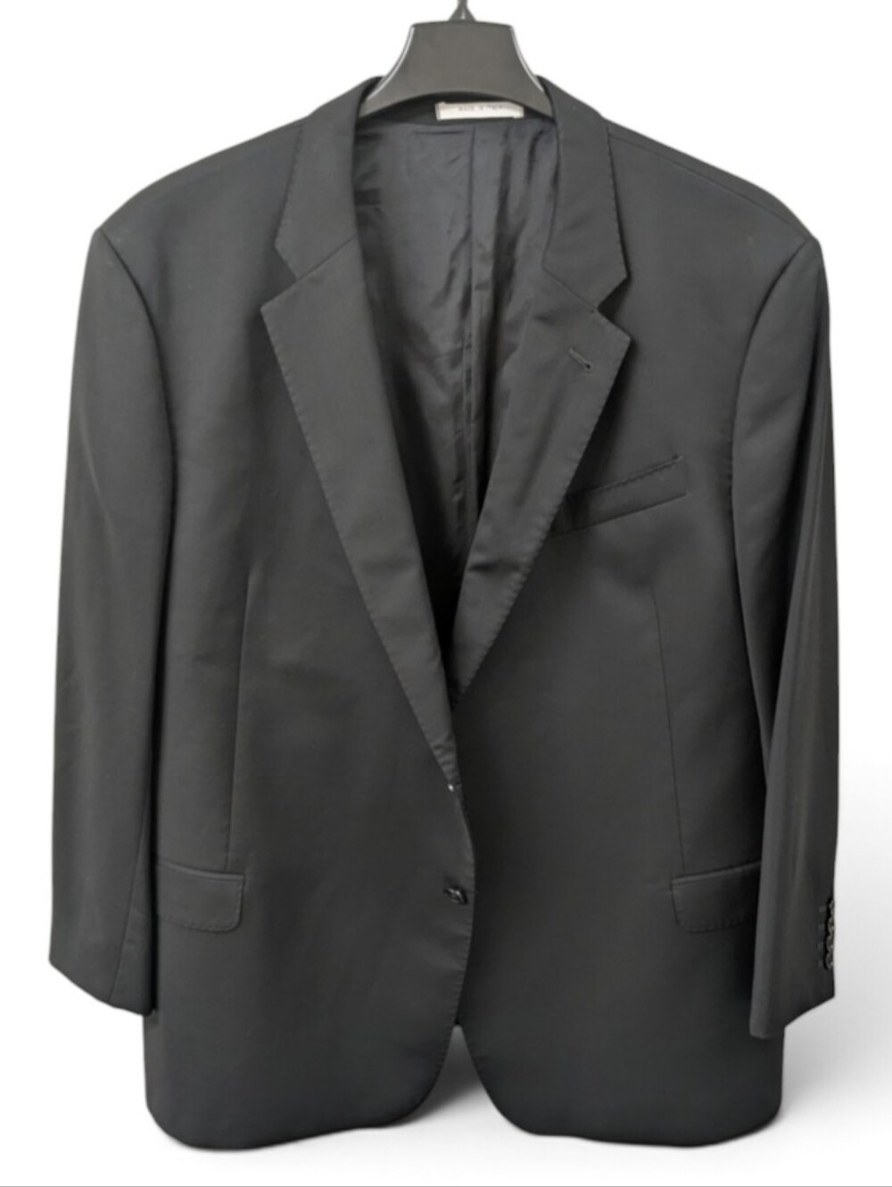 Armani Collezioni Men's EU 50 US 40R Jacket Sport Coat Blazer 2 Button Black
